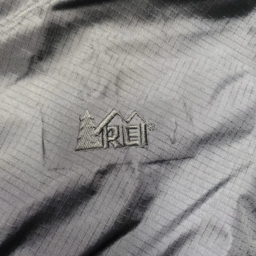 Vintage REI Gore Tex Jacket Unisex Small‎ Black Blue Anorak Pullover Hood 90s